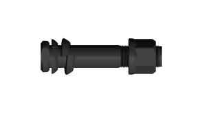 BULON RUEDA TRAS 1633/1938 22X110 C/AR. CONICA, GROWER Y TUERCA LLAVE 30MM