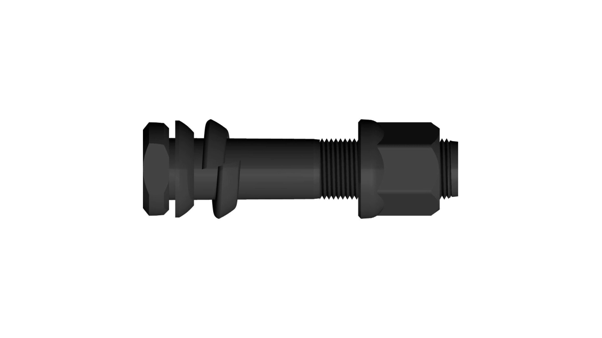 BULON RUEDA TRAS 1114 20X95 C/AR. CONICA, GROWER Y TUERCA LLAVE 19MM