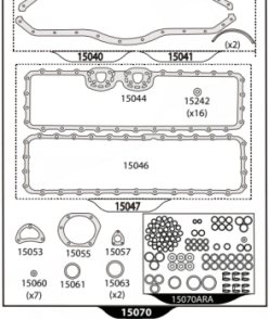 JUEGO JUNTAS MOTOR L-1620 ECOL.